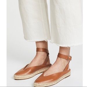 Stuart Weitzman Brown Low Heel Espadrille